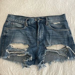 Denim jean shorts